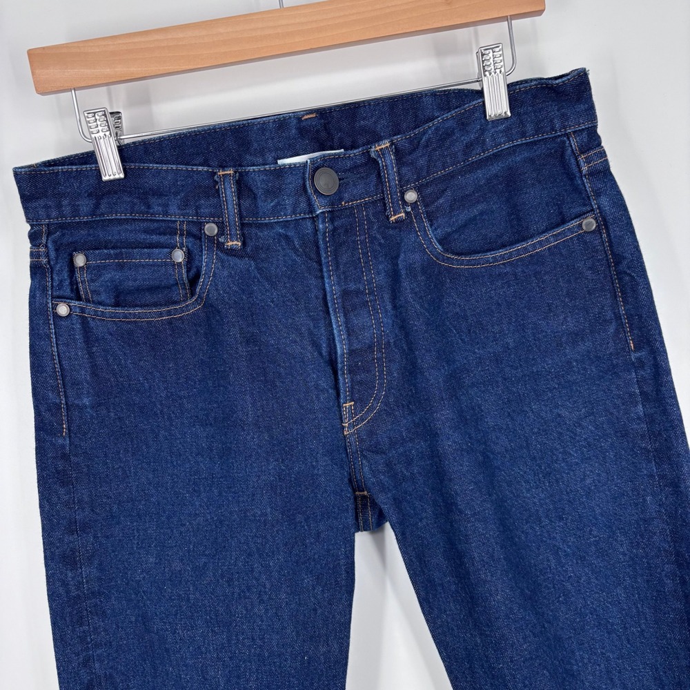John Elliott Cast 2 Jeans Mens 31x31 Dark Wash Slim Straight 100% Cotton Japan